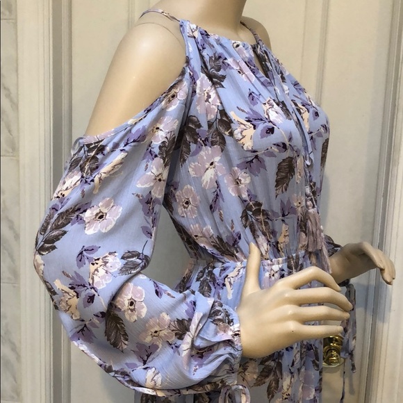 LILAC FLORAL MAXI DRESS - Picture 7 of 9